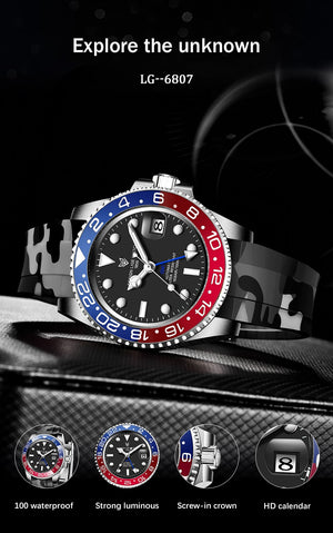 LIGE GMT Watch
